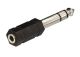 6.3mm Verloopadapter 6.3mm male stereo >>3.5mm female stereo