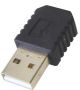 USB A verloopadapter USB-mini 5-pin M/F