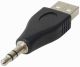 USB A verloopadapter 3.5mm M/M stereo