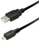 USB A Micro verloopkabel USB-A  M/F 0.3mtr on-to-gp