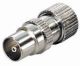 IEC connector male 9.5mm metaal