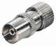 IEC connector female 9.5mm metaal