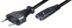 Netsnoer Euro Plug naar IEC C7  1.5 m