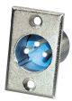 Cannon/XLR chassisdeel 3-polig male