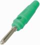 Banaanstekker 4mm schroefbevestiging groen*