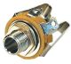 6,3mm Chassisdeel stereo met open schakelaar *