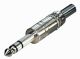 6,3MM STEREO-STEKER FEMALE METAAL*