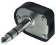 6.3mm Stekker male stereo haaks kunststof