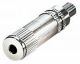 3.5mm Stekker female stereo metaal met veer*