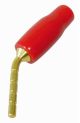 Luidspreker kabel-pen voor klemaansluiting verguld rood
