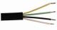 Telefoonkabel 4-aderig zwart 5.0x2.0mm100m