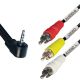 3.5mm Verloopkabel 4-polig male >> 3x cinch male 2.0 m