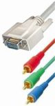 VGA HD 15 verloopkabel 3xcinch  M/M 3mtr. YUV *