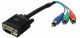 VGA HD 15 verloopadapter 3xcinch  M/M 0.2mtr. YUV *