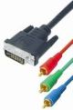 DVi verloopkabel DVi male 24+5 >> 3x cinch male 10.0 m