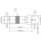 Antenne verloopadapter F M/M