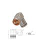 N soldeer plug haaks male RG 8-213 kabel