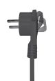 Rechte Schuko plug cee 7/7 naar C13-female recht 2.5 m zwart