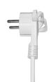 Haakse Schuko plug cee 7/7 naar C13-female 2.5 m wit